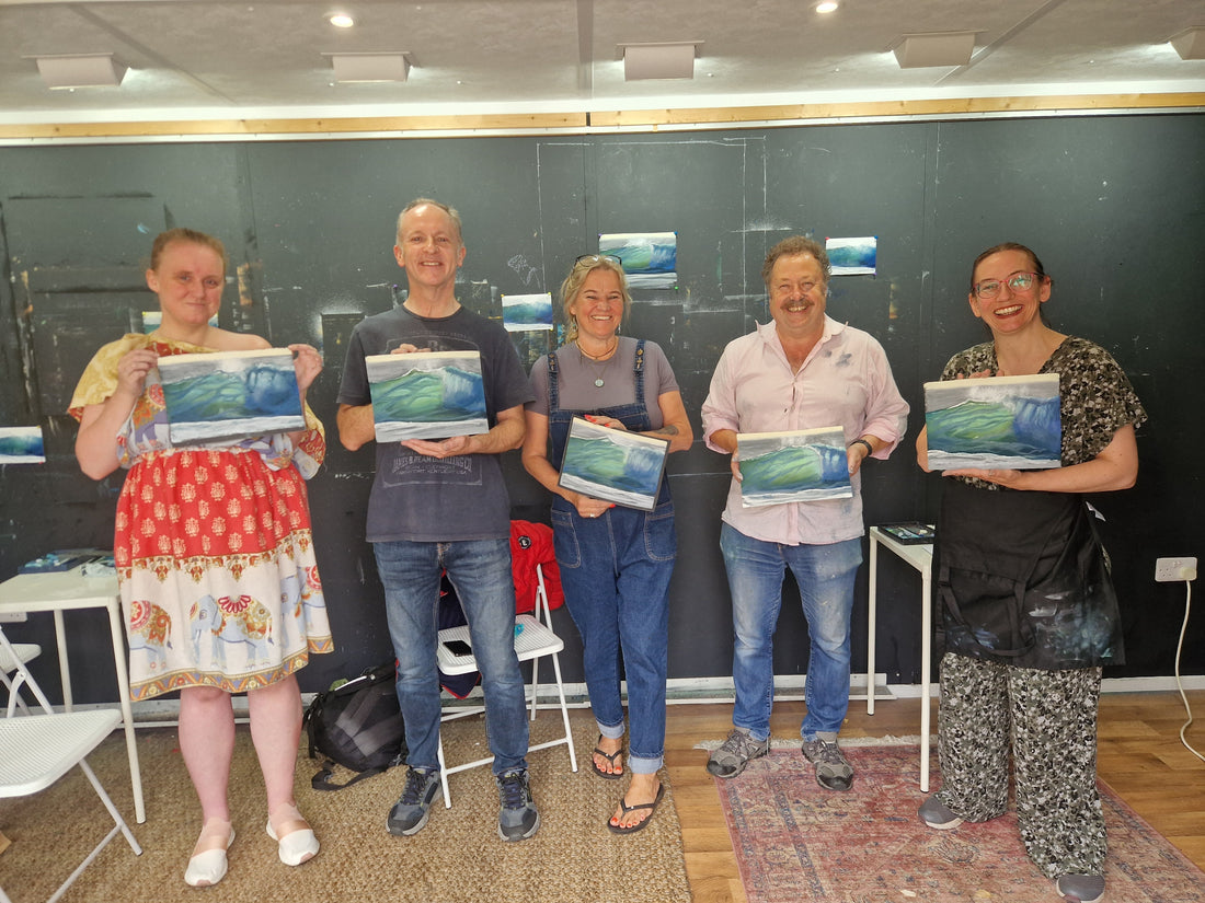 My First Workshop Teaching Seascapes In Soft Pastel